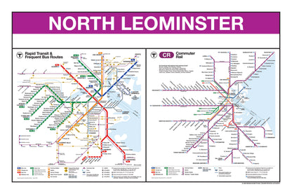 Boston MBTA Commuter Rail Station Panel Prints