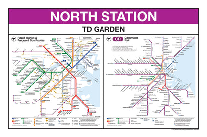 Boston MBTA Commuter Rail Station Panel Prints (N-R)