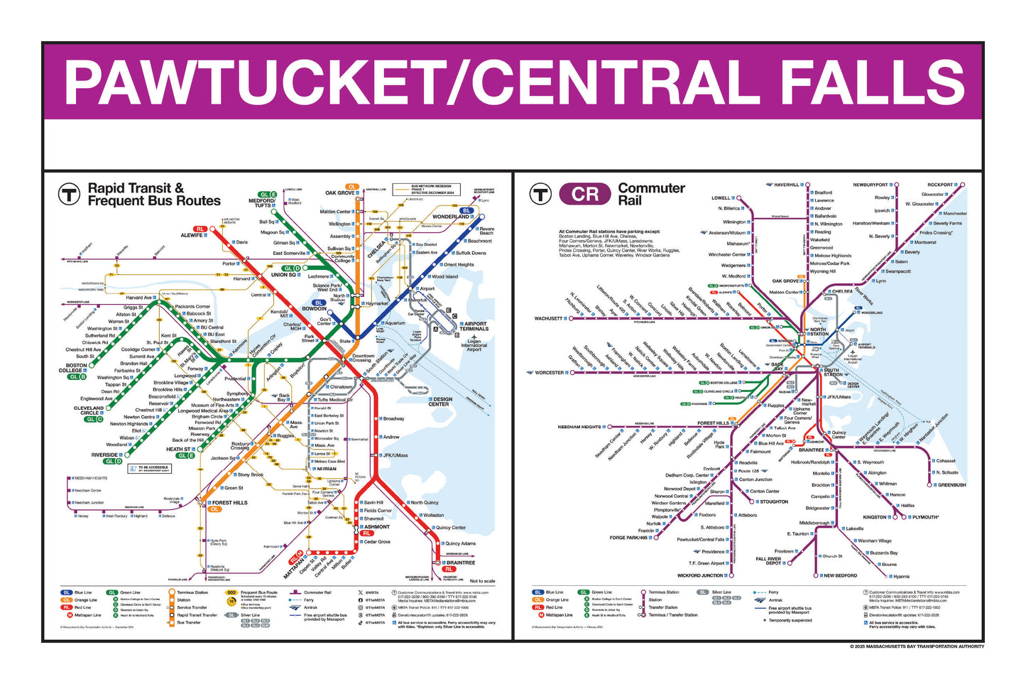 Boston MBTA Commuter Rail Station Panel Prints (N-R)