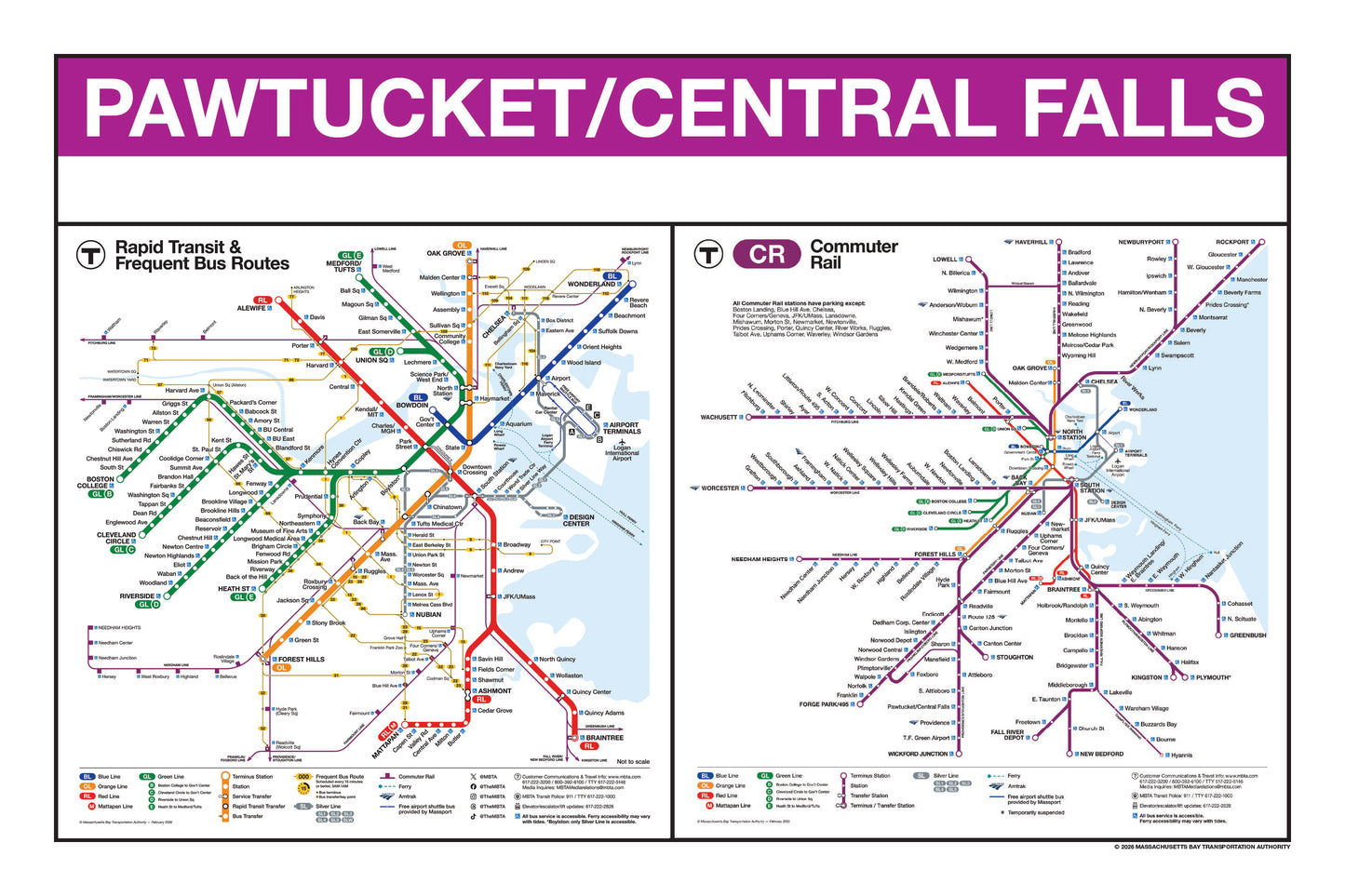 Boston MBTA Commuter Rail Station Panel Prints