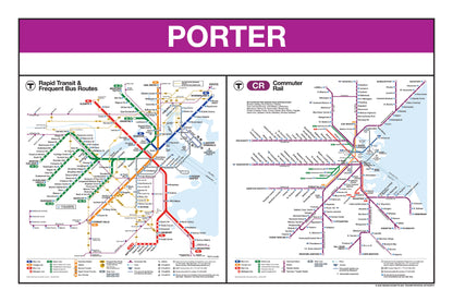 Boston MBTA Commuter Rail Station Panel Prints (N-R)