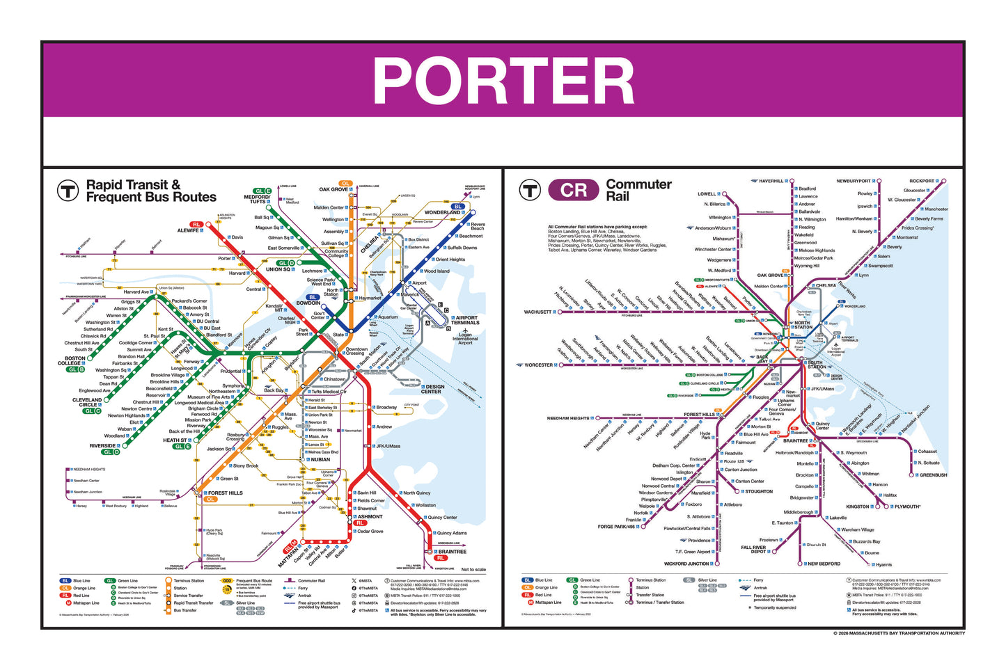 Boston MBTA Commuter Rail Station Panel Prints
