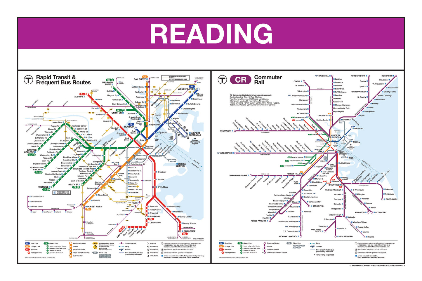 Boston MBTA Commuter Rail Station Panel Prints (N-R)