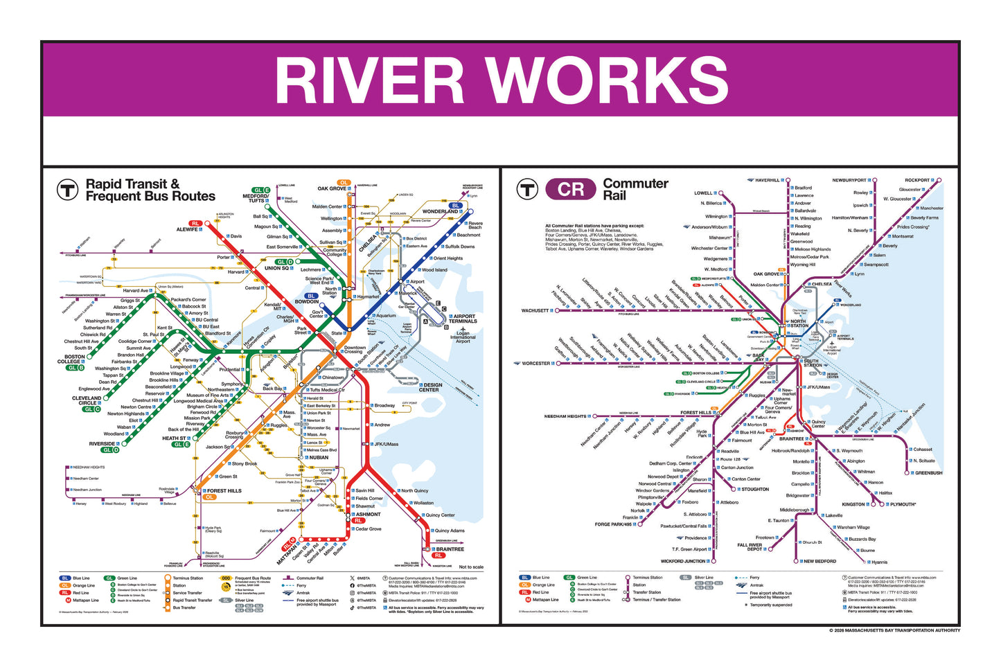 Boston MBTA Commuter Rail Station Panel Prints