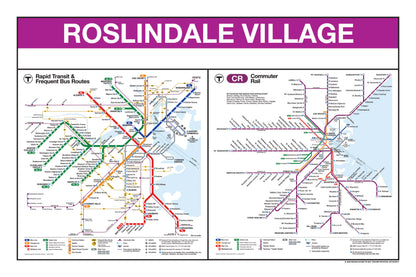 Boston MBTA Commuter Rail Station Panel Prints