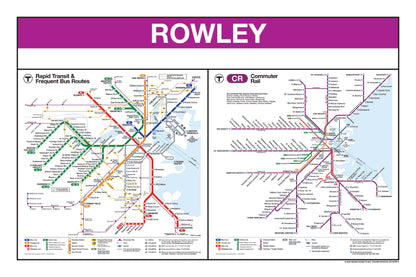 Boston MBTA Commuter Rail Station Panel Prints (N-R)