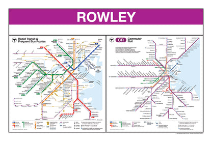 Boston MBTA Commuter Rail Station Panel Prints