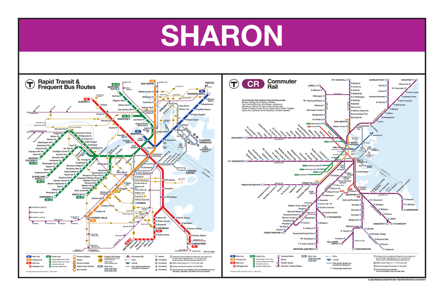 Boston MBTA Commuter Rail Station Panel Prints