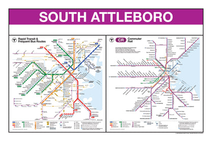 Boston MBTA Commuter Rail Station Panel Prints
