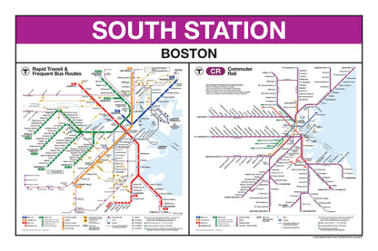 Boston MBTA Commuter Rail Station Panel Prints (S-Z)