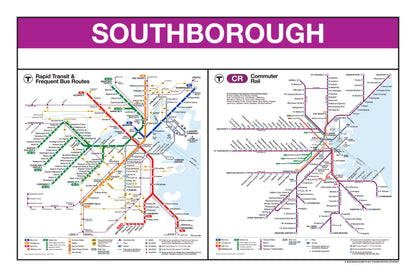 Boston MBTA Commuter Rail Station Panel Prints