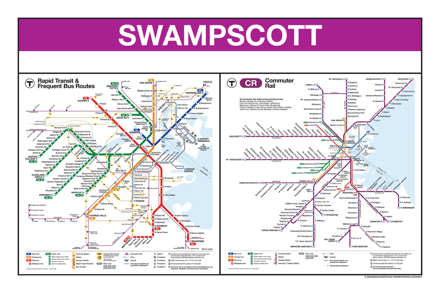 Boston MBTA Commuter Rail Station Panel Prints