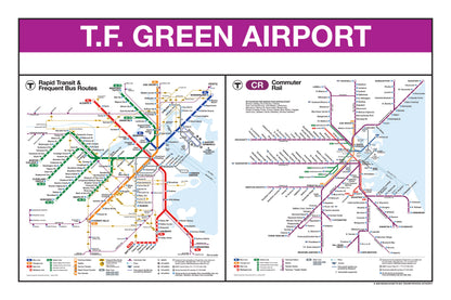 Boston MBTA Commuter Rail Station Panel Prints