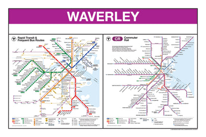 Boston MBTA Commuter Rail Station Panel Prints