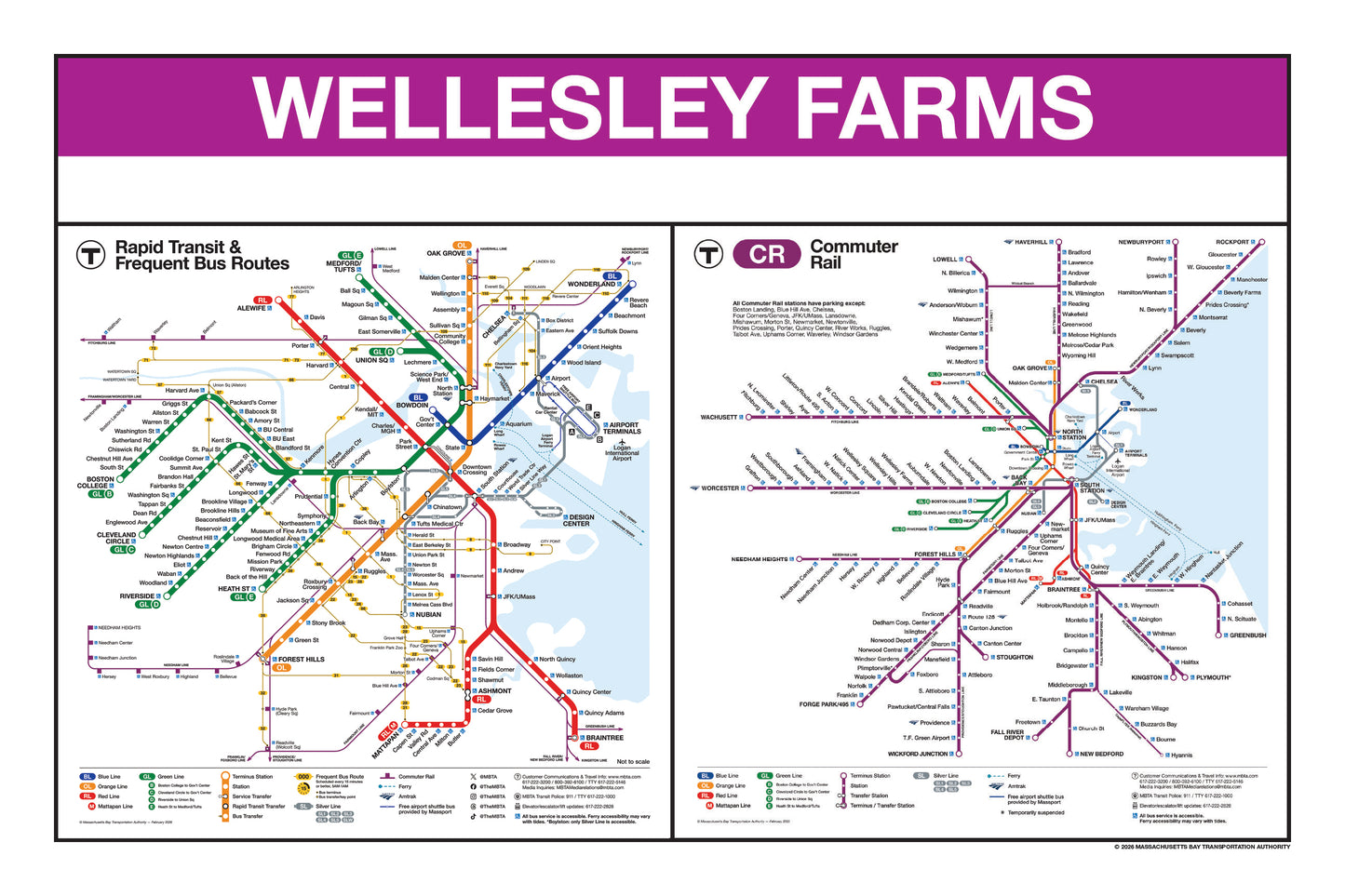 Boston MBTA Commuter Rail Station Panel Prints