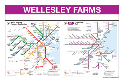 Boston MBTA Commuter Rail Station Panel Prints