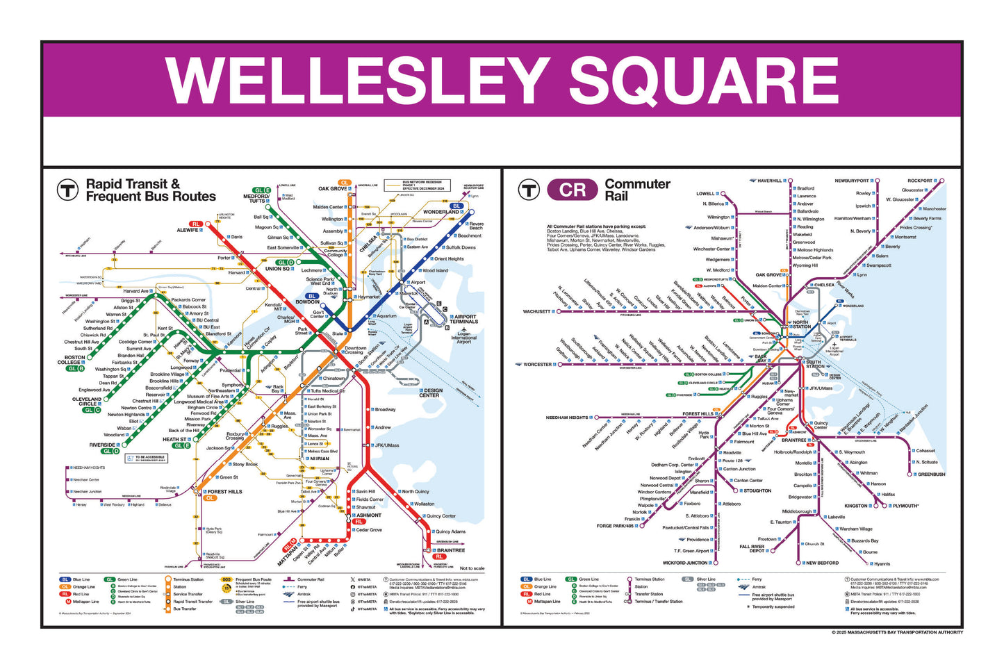 Boston MBTA Commuter Rail Station Panel Prints (S-Z)