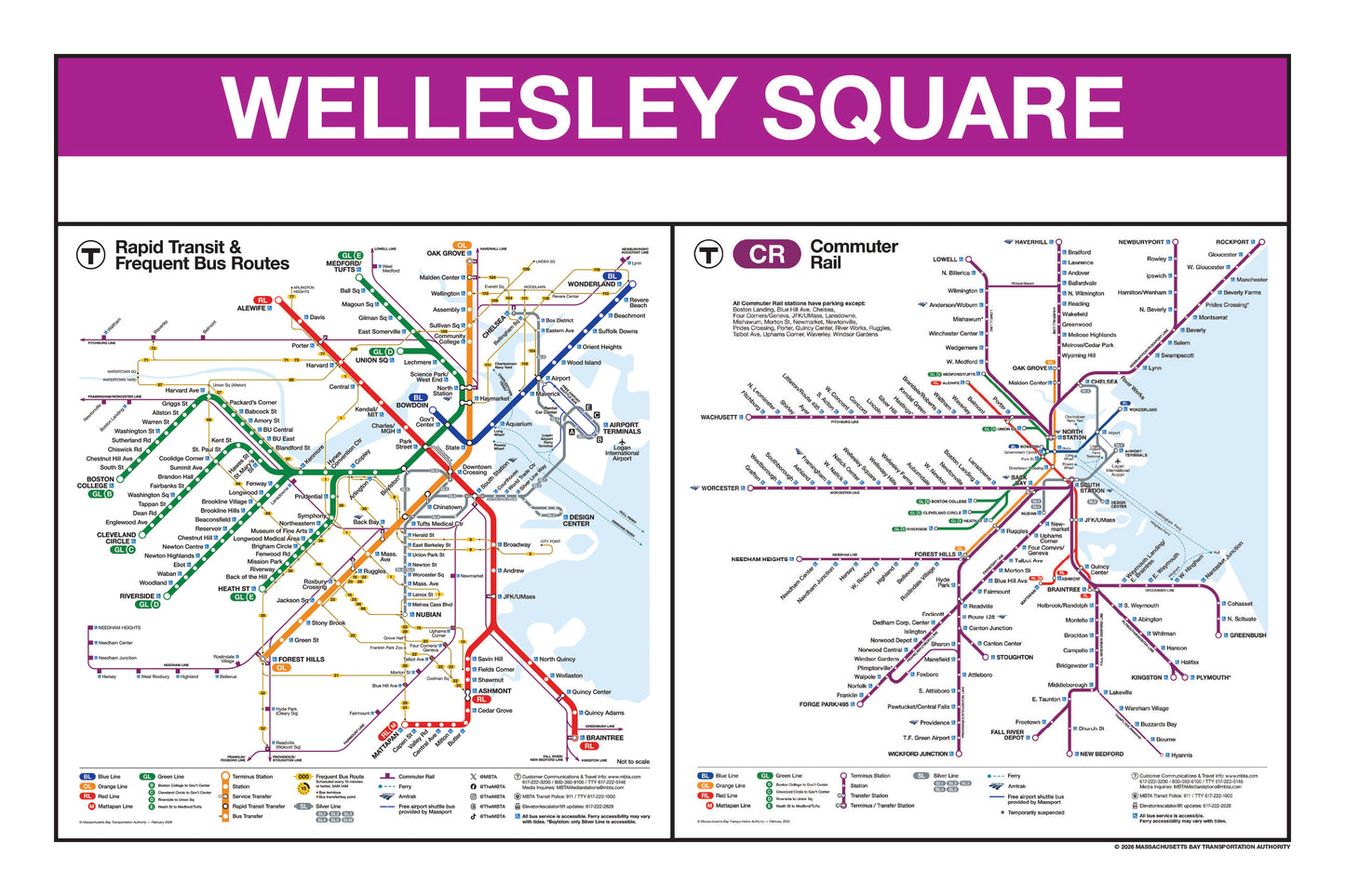 Boston MBTA Commuter Rail Station Panel Prints