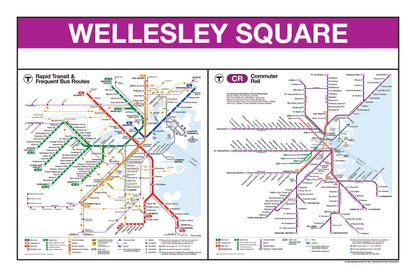 Boston MBTA Commuter Rail Station Panel Prints
