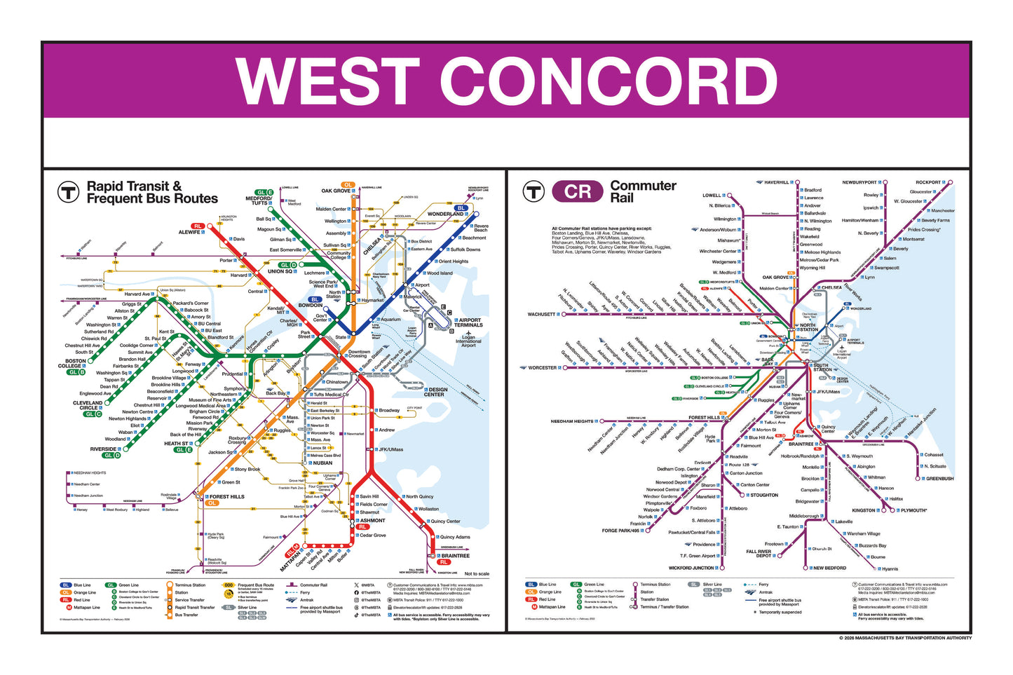 Boston MBTA Commuter Rail Station Panel Prints