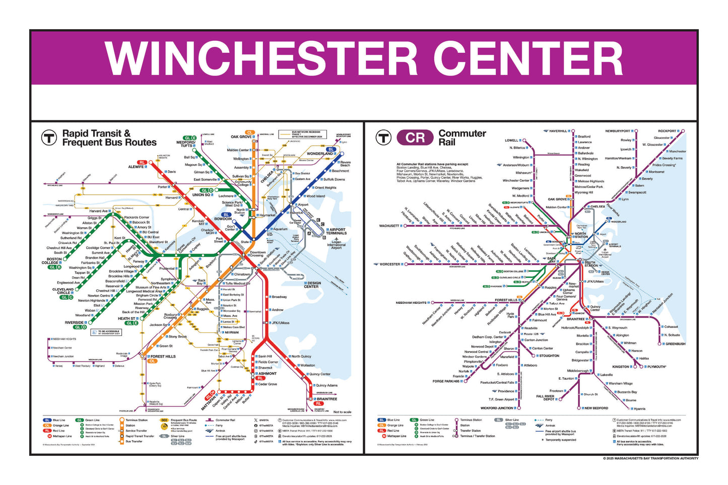 Boston MBTA Commuter Rail Station Panel Prints (S-Z)
