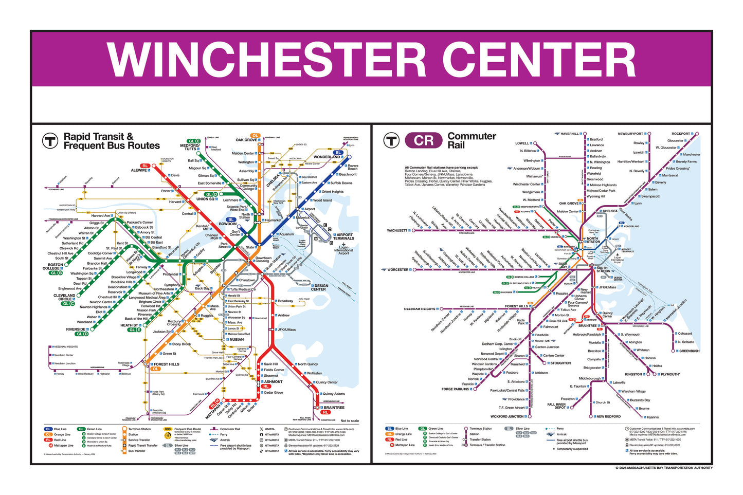 Boston MBTA Commuter Rail Station Panel Prints