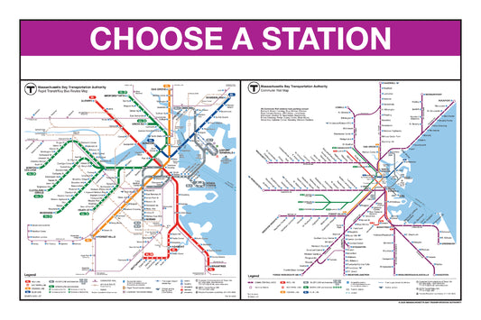 MBTA Commuter Rail Station Panel Prints NORTH STATION DESTINATIONS (18"x24") CLASSIC
