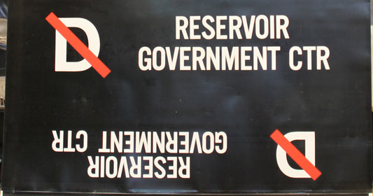 D Reservoir; Government Center Rollsign Curtain (Boeing LRV)