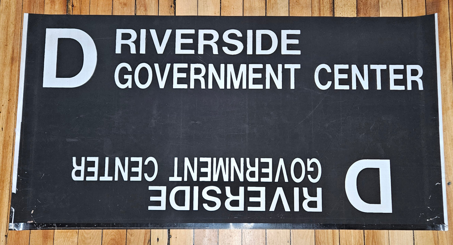 D Riverside Government Center Rollsign Curtain (Boeing LRV)