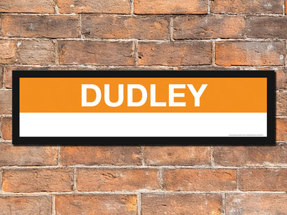 Boston MBTA ORANGE LINE Framed Replica Station Signs