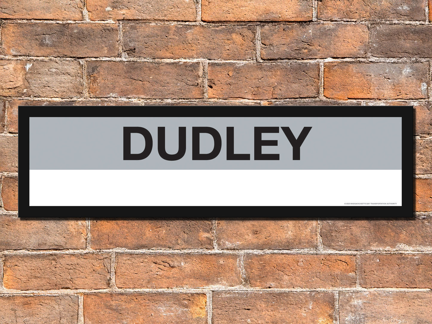 Boston MBTA SILVER LINE Framed Replica Station Signs