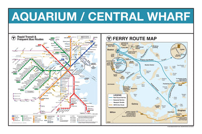 Boston MBTA Ferry Station Panel Prints