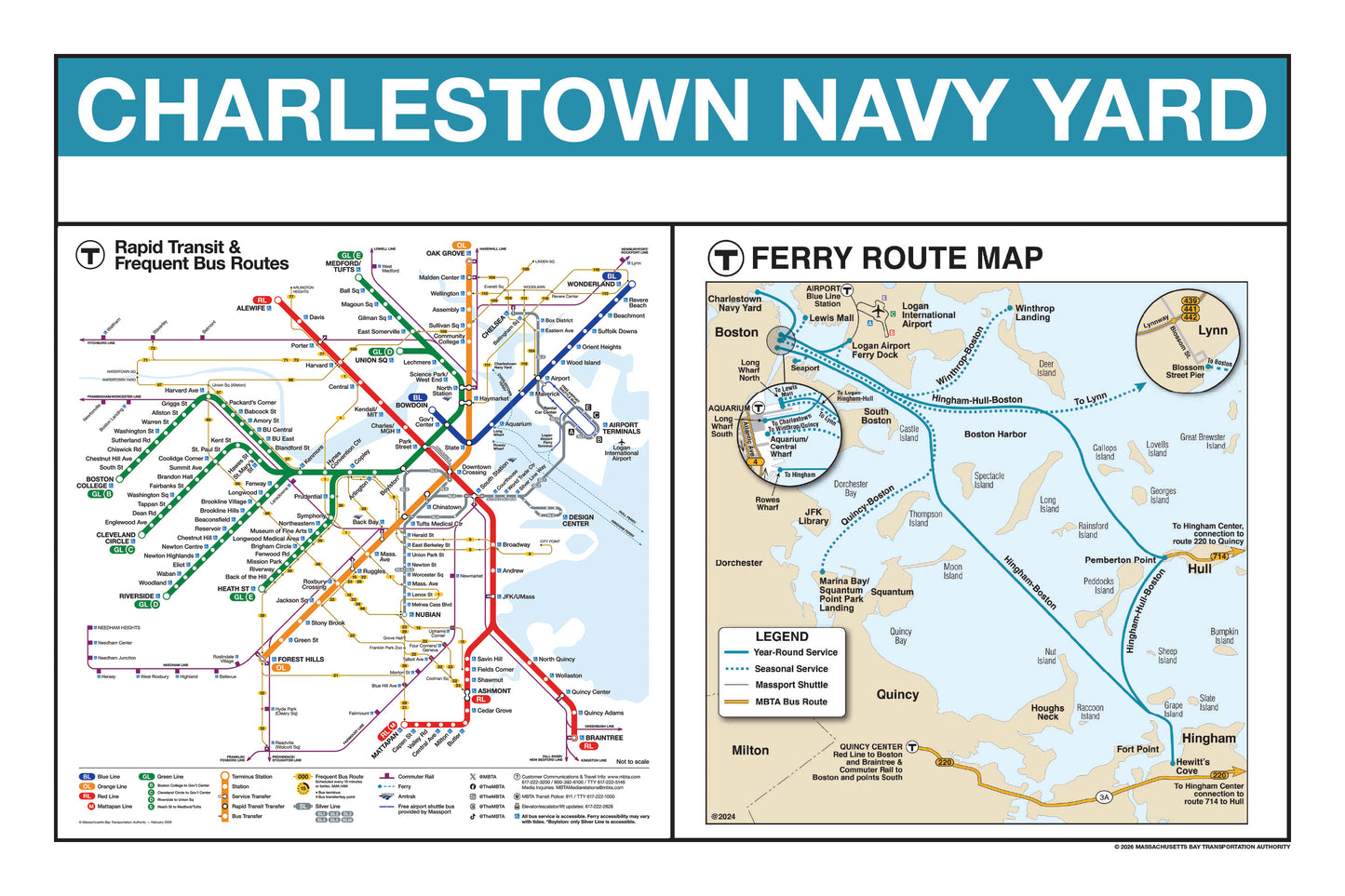 Boston MBTA Ferry Station Panel Prints