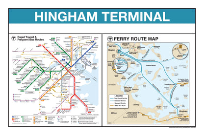 Boston MBTA Ferry Station Panel Prints