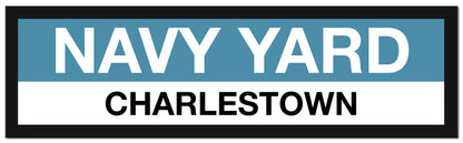 Boston MBTA FERRY Framed Replica Station Signs