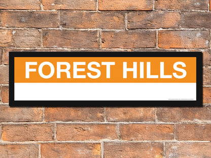 Boston MBTA ORANGE LINE Framed Replica Station Signs