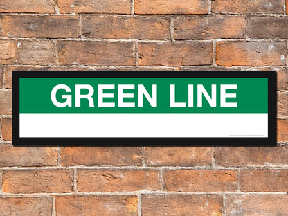 Boston MBTA GREEN LINE Framed Replica Station Signs