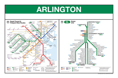 Boston MBTA Green Line Station Panel Prints (A-H)