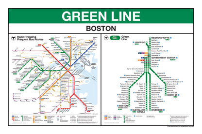 Boston MBTA Green Line Station Panel Prints