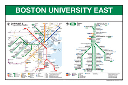 Boston MBTA Green Line Station Panel Prints (A-H)