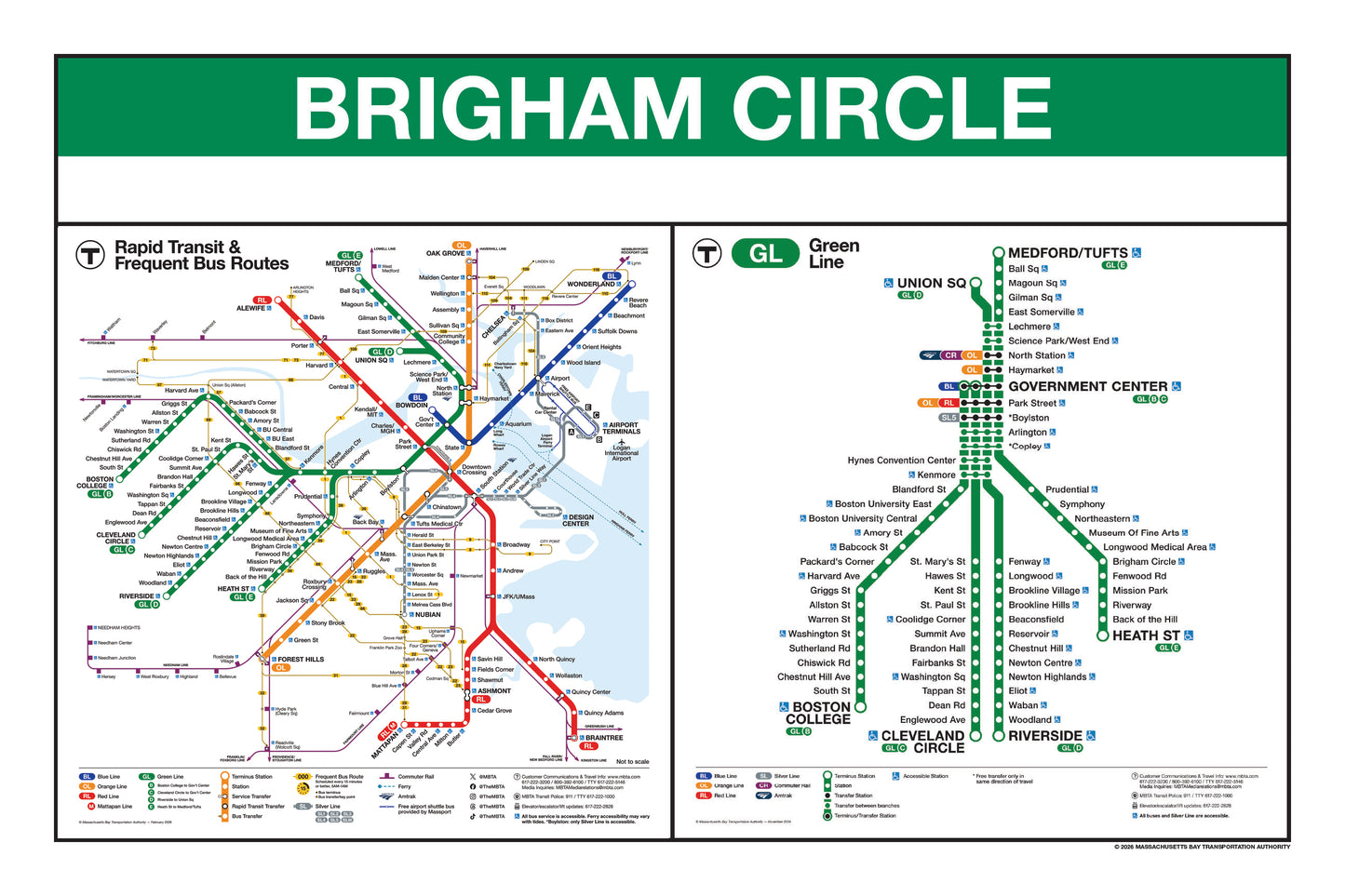 Boston MBTA Green Line Station Panel Prints