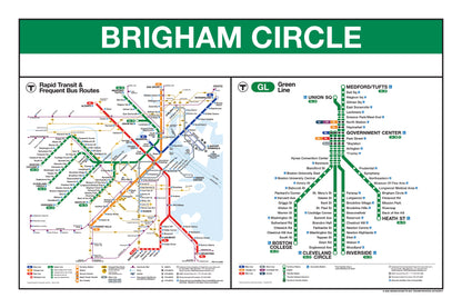 Boston MBTA Green Line Station Panel Prints