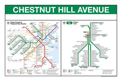 Boston MBTA Green Line Station Panel Prints