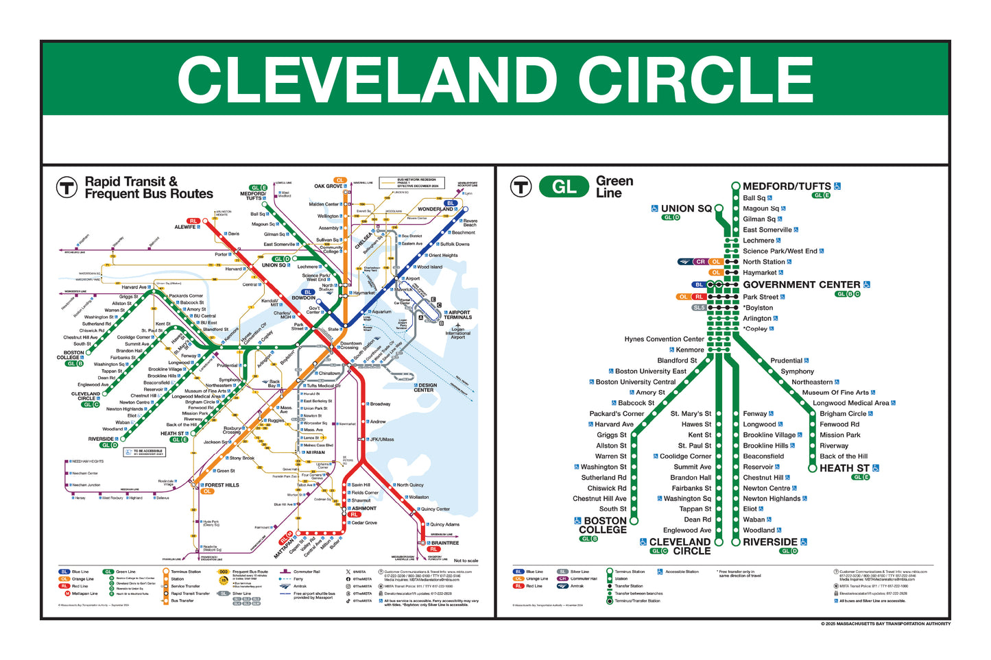 MBTA Green Line Station Panel Prints (18"x24")