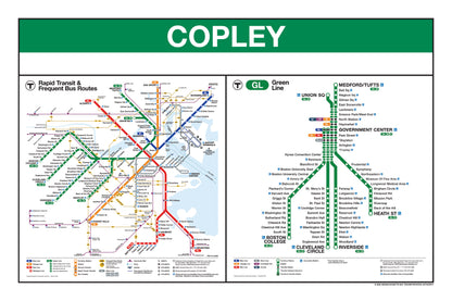 Boston MBTA Green Line Station Panel Prints