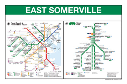Boston MBTA Green Line Station Panel Prints