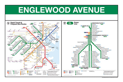 Boston MBTA Green Line Station Panel Prints