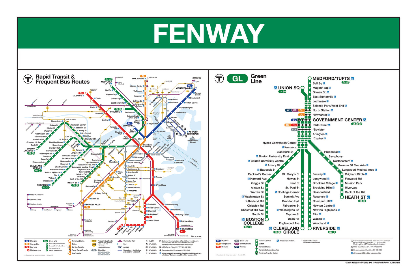 Boston MBTA Green Line Station Panel Prints