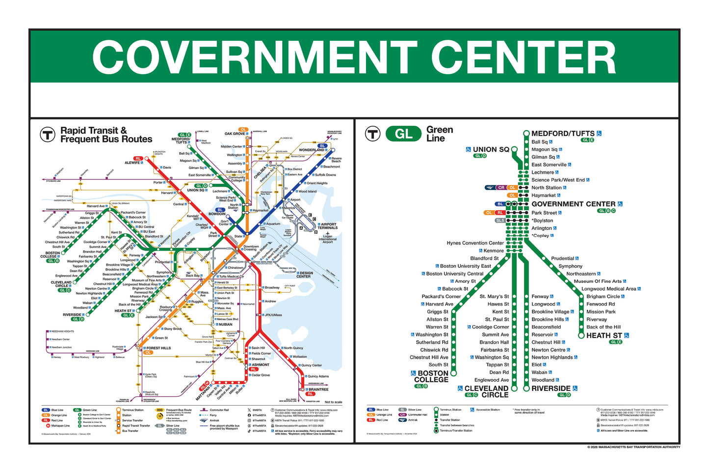 Boston MBTA Green Line Station Panel Prints