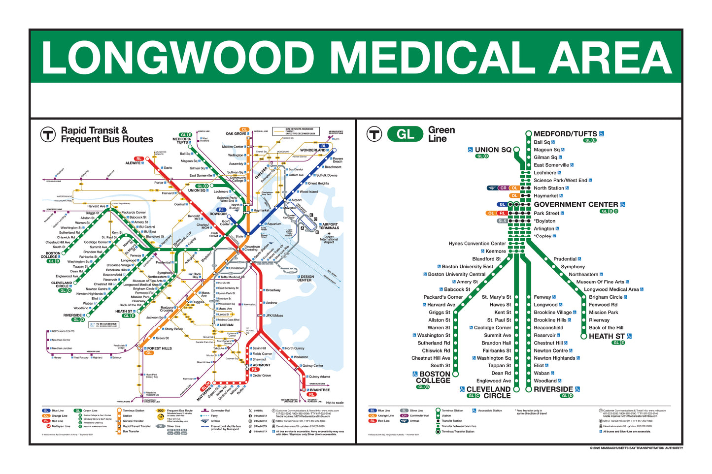 MBTA Green Line Station Panel Prints (18"x24")